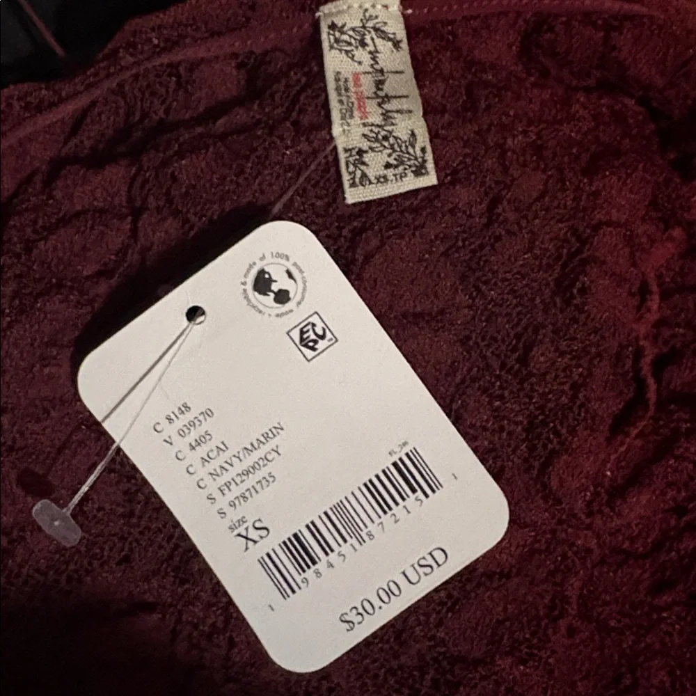 NWT Free People Love Language Tank Size XS